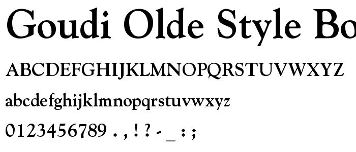 Goudi Olde Style Bold font